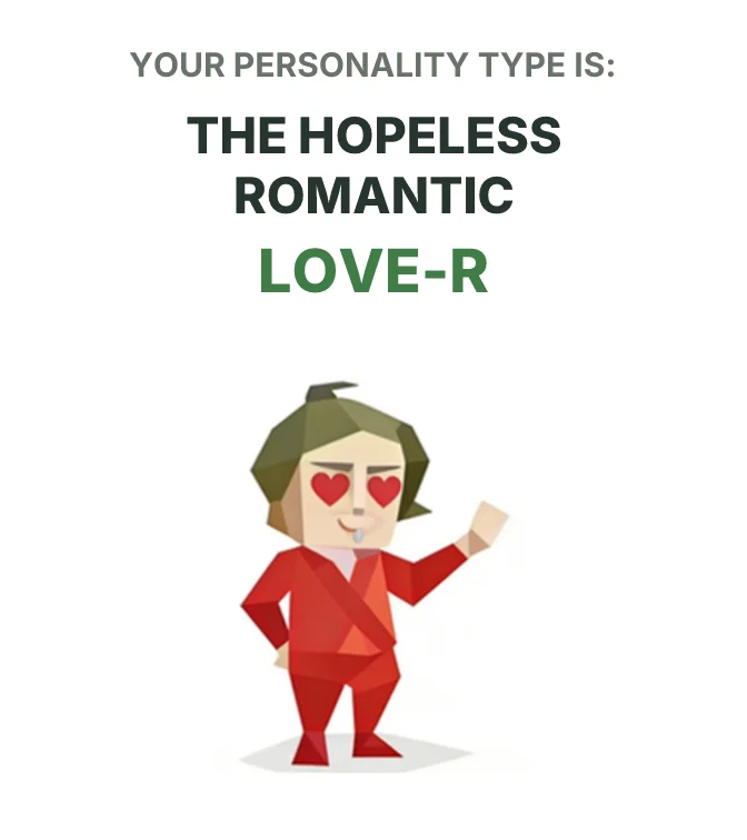 LOVE-R The Hopeless Romantic SBTI personality type